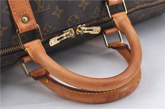 Auth Louis Vuitton Monogram Keepall Bandouliere 50 Boston Bag M41416 LV H8547