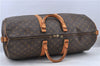 Auth Louis Vuitton Monogram Keepall Bandouliere 55 Boston Bag M41414 LV H8548