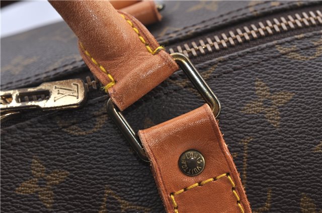 Auth Louis Vuitton Monogram Keepall Bandouliere 55 Boston Bag M41414 LV H8548