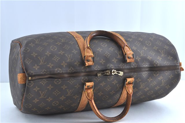 Authentic Louis Vuitton Monogram Keepall 50 Boston Bag M41426 LV H8549