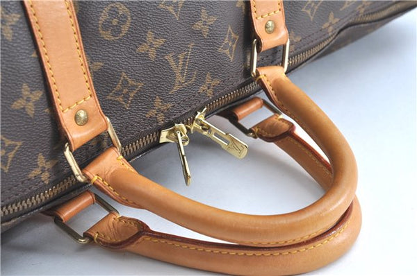 Authentic Louis Vuitton Monogram Keepall 50 Boston Bag M41426 LV H8567