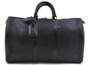 Authentic Louis Vuitton Epi Keepall 45 Boston Bag Black M42972 LV H8571