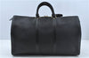 Authentic Louis Vuitton Epi Keepall 45 Boston Bag Black M42972 LV H8571