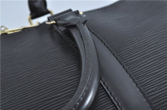 Authentic Louis Vuitton Epi Keepall 45 Boston Bag Black M42972 LV H8571