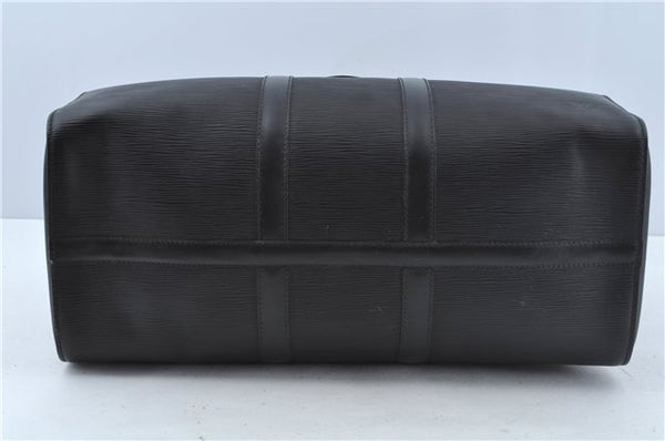 Authentic Louis Vuitton Epi Keepall 45 Boston Bag Black M42972 LV H8571