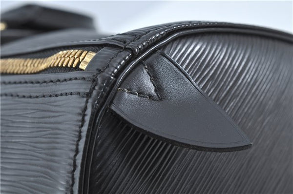 Authentic Louis Vuitton Epi Keepall 45 Boston Bag Black M42972 LV H8571