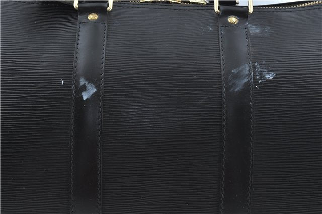 Authentic Louis Vuitton Epi Keepall 45 Boston Bag Black M42972 LV H8571