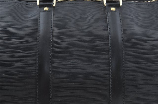 Authentic Louis Vuitton Epi Keepall 45 Boston Bag Black M42972 LV H8571
