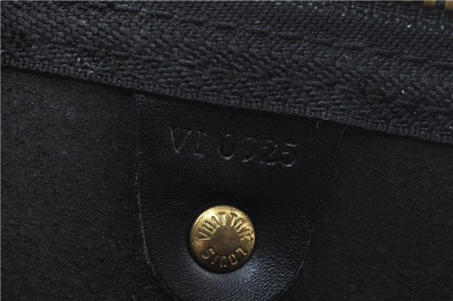 Authentic Louis Vuitton Epi Keepall 45 Boston Bag Black M42972 LV H8571