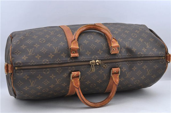 Auth Louis Vuitton Monogram Keepall Bandouliere 50 Boston Bag M41416 LV H8574