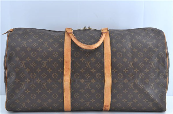 Auth Louis Vuitton Monogram Keepall 60 Boston Bag M41422 LV H8575