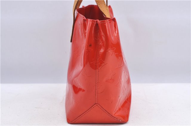 Authentic Louis Vuitton Vernis Reade PM Hand Bag Red M91088 LV H8581