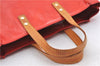 Authentic Louis Vuitton Vernis Reade PM Hand Bag Red M91088 LV H8581