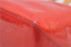 Authentic Louis Vuitton Vernis Reade PM Hand Bag Red M91088 LV H8581