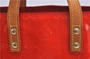 Authentic Louis Vuitton Vernis Reade PM Hand Bag Red M91088 LV H8581