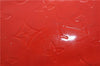 Authentic Louis Vuitton Vernis Reade PM Hand Bag Red M91088 LV H8581