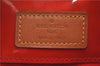 Authentic Louis Vuitton Vernis Reade PM Hand Bag Red M91088 LV H8581