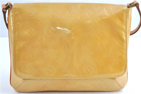 Auth Louis Vuitton Vernis Thompson Street Shoulder Bag Yellow M91008 LV H8582