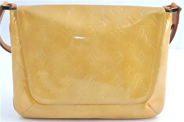 Auth Louis Vuitton Vernis Thompson Street Shoulder Bag Yellow M91008 LV H8582