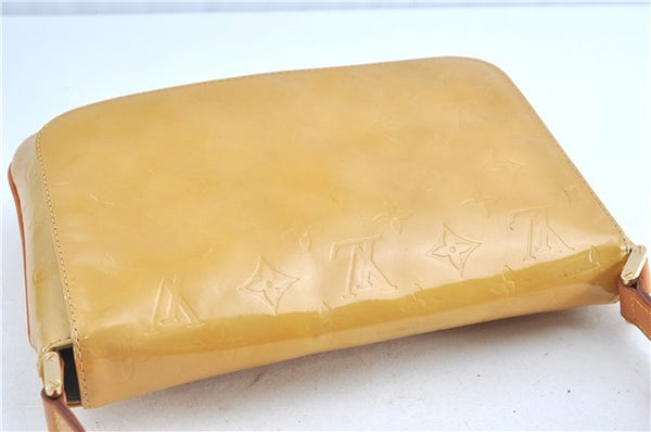 Auth Louis Vuitton Vernis Thompson Street Shoulder Bag Yellow M91008 LV H8582