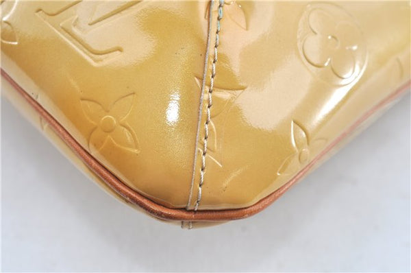 Auth Louis Vuitton Vernis Thompson Street Shoulder Bag Yellow M91008 LV H8582