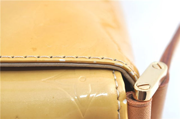 Auth Louis Vuitton Vernis Thompson Street Shoulder Bag Yellow M91008 LV H8582