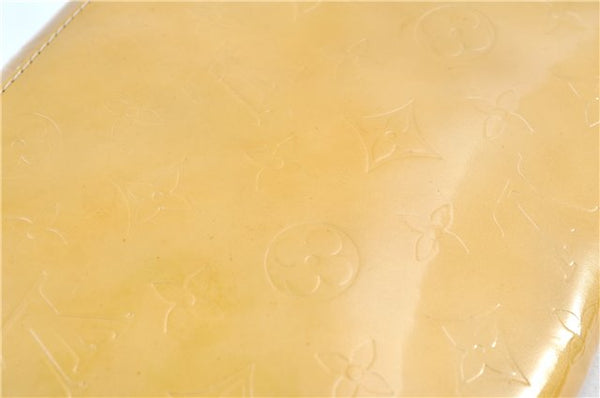 Auth Louis Vuitton Vernis Thompson Street Shoulder Bag Yellow M91008 LV H8582