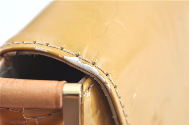 Auth Louis Vuitton Vernis Thompson Street Shoulder Bag Yellow M91008 LV H8582