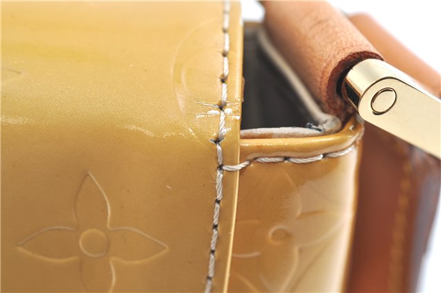 Auth Louis Vuitton Vernis Thompson Street Shoulder Bag Yellow M91008 LV H8582