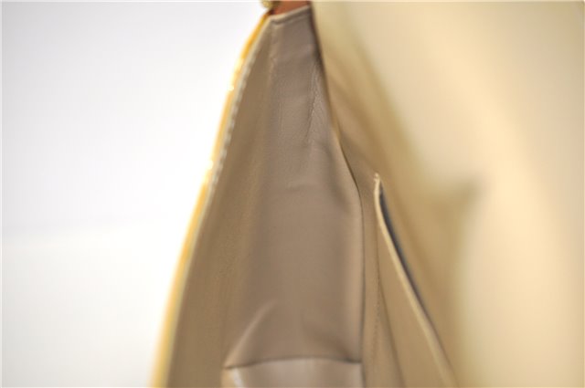 Auth Louis Vuitton Vernis Thompson Street Shoulder Bag Yellow M91008 LV H8582