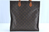 Authentic Louis Vuitton Monogram Sac Plat Hand Bag M51140 LV H8590