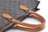 Authentic Louis Vuitton Monogram Sac Plat Hand Bag M51140 LV H8590