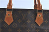 Authentic Louis Vuitton Monogram Sac Plat Hand Bag M51140 LV H8590