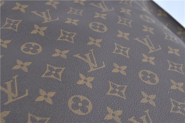 Authentic Louis Vuitton Monogram Sac Plat Hand Bag M51140 LV H8590