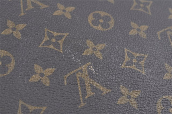 Authentic Louis Vuitton Monogram Sac Plat Hand Bag M51140 LV H8590