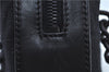Authentic CHANEL Chocolate Bar Canvas Leather CC Logo Shoulder Bag Black H8604