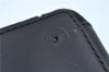 Authentic CHANEL Chocolate Bar Canvas Leather CC Logo Shoulder Bag Black H8604