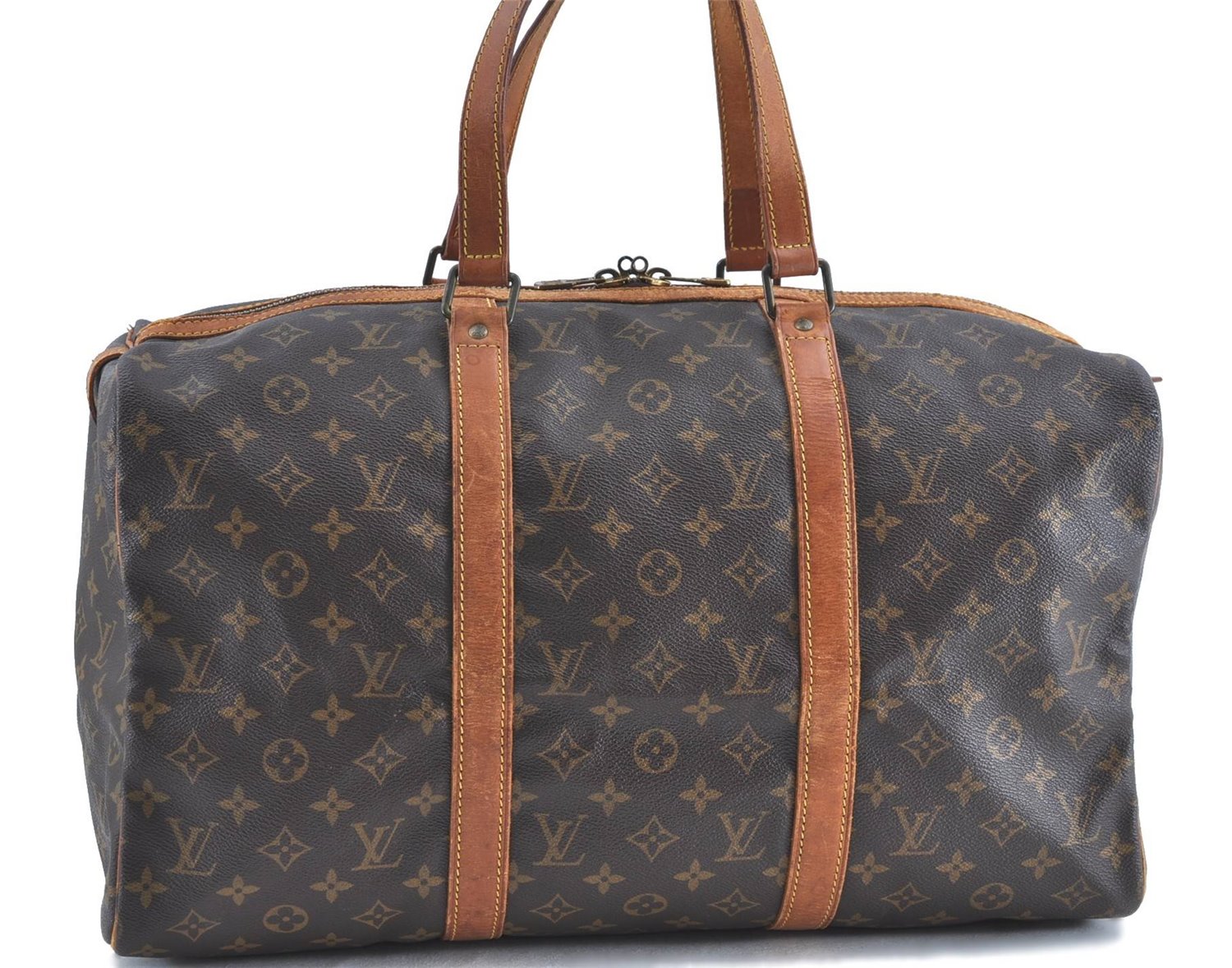 Authentic Louis Vuitton Monogram Sac Souple 45 Hand Boston Bag M41624 LV H8609