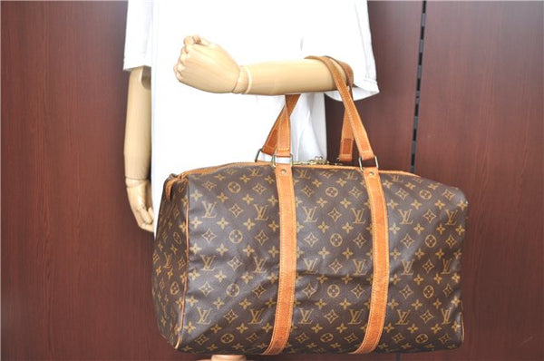 Authentic Louis Vuitton Monogram Sac Souple 45 Hand Boston Bag M41624 LV H8609