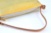 Auth Louis Vuitton Vernis Lexington Hand Bag Pouch Yellow M91056 LV H8617