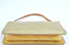 Auth Louis Vuitton Vernis Lexington Hand Bag Pouch Yellow M91056 LV H8617