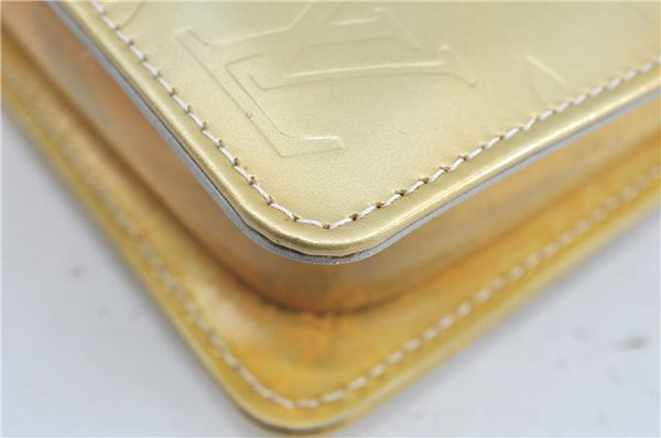 Auth Louis Vuitton Vernis Lexington Hand Bag Pouch Yellow M91056 LV H8617