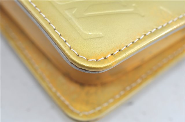 Auth Louis Vuitton Vernis Lexington Hand Bag Pouch Yellow M91056 LV H8617