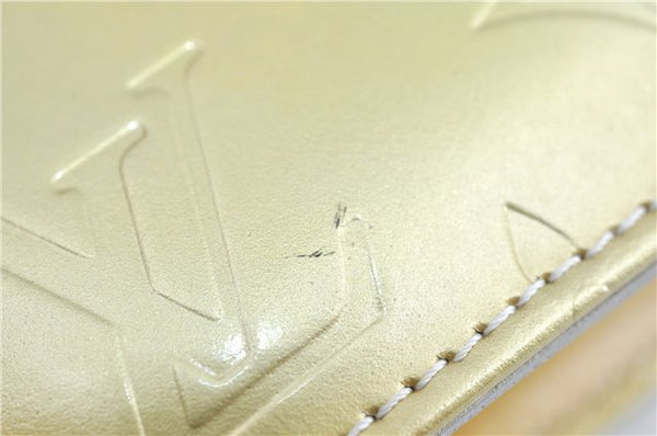 Auth Louis Vuitton Vernis Lexington Hand Bag Pouch Yellow M91056 LV H8617