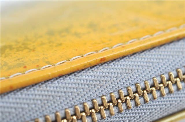 Auth Louis Vuitton Vernis Lexington Hand Bag Pouch Yellow M91056 LV H8617