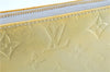 Auth Louis Vuitton Vernis Lexington Hand Bag Pouch Yellow M91056 LV H8617
