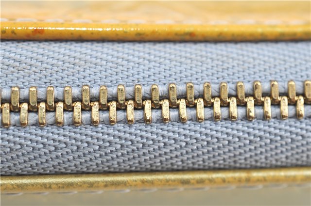 Auth Louis Vuitton Vernis Lexington Hand Bag Pouch Yellow M91056 LV H8617