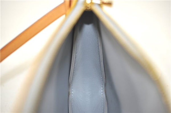 Auth Louis Vuitton Vernis Lexington Hand Bag Pouch Yellow M91056 LV H8617