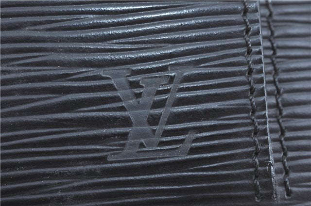 Authentic Louis Vuitton Epi Sellier Dragonne Clutch Bag Black M52612 LV H8645