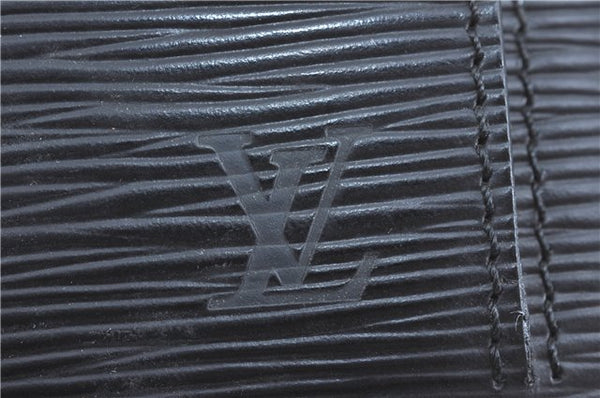 Authentic Louis Vuitton Epi Sellier Dragonne Clutch Bag Black M52612 LV H8645